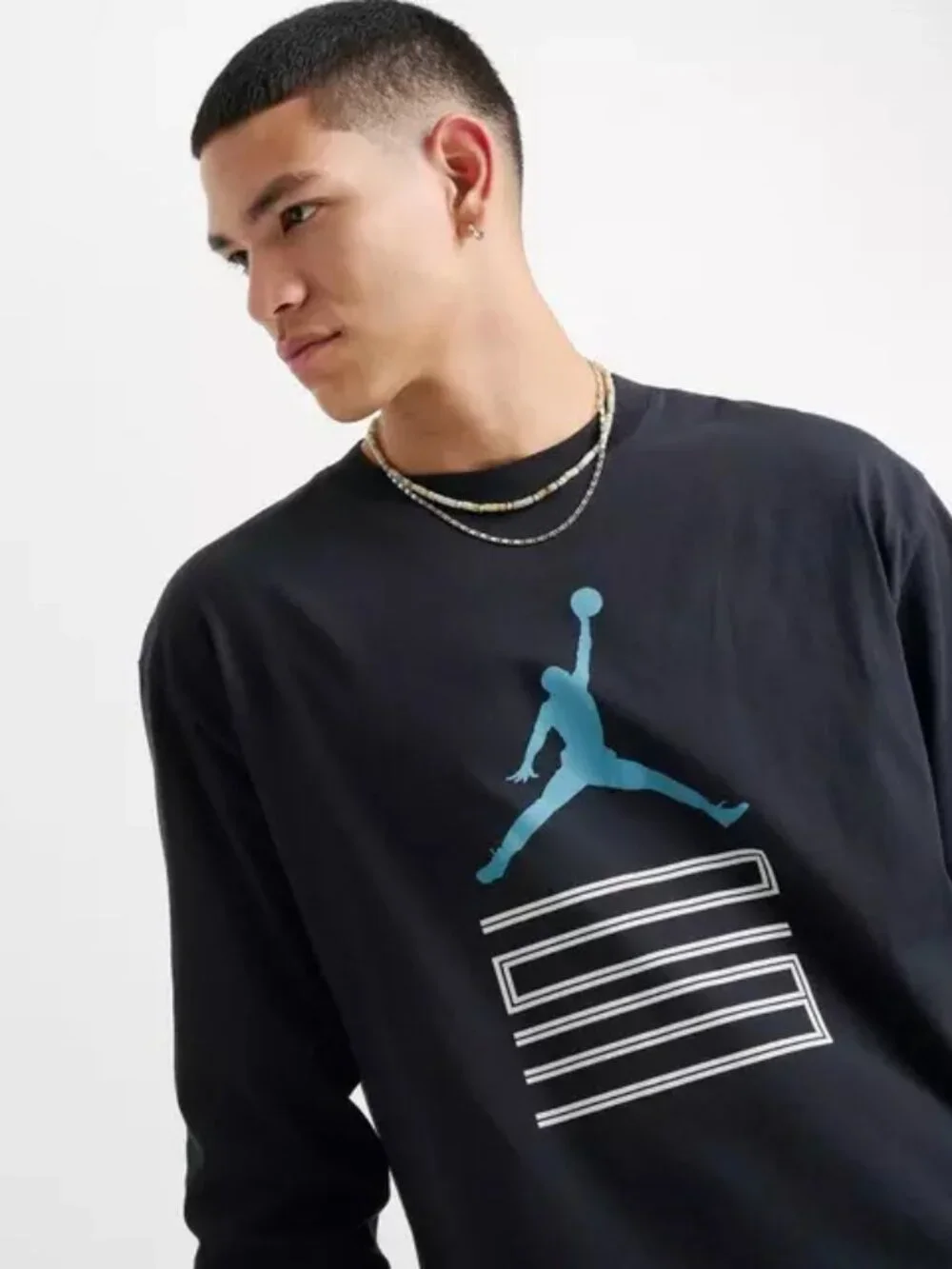 Men's Jordan Brooklyn AJ11 Jumpman Long-Sleeve T-Shirt Tee - Black IM6507-010